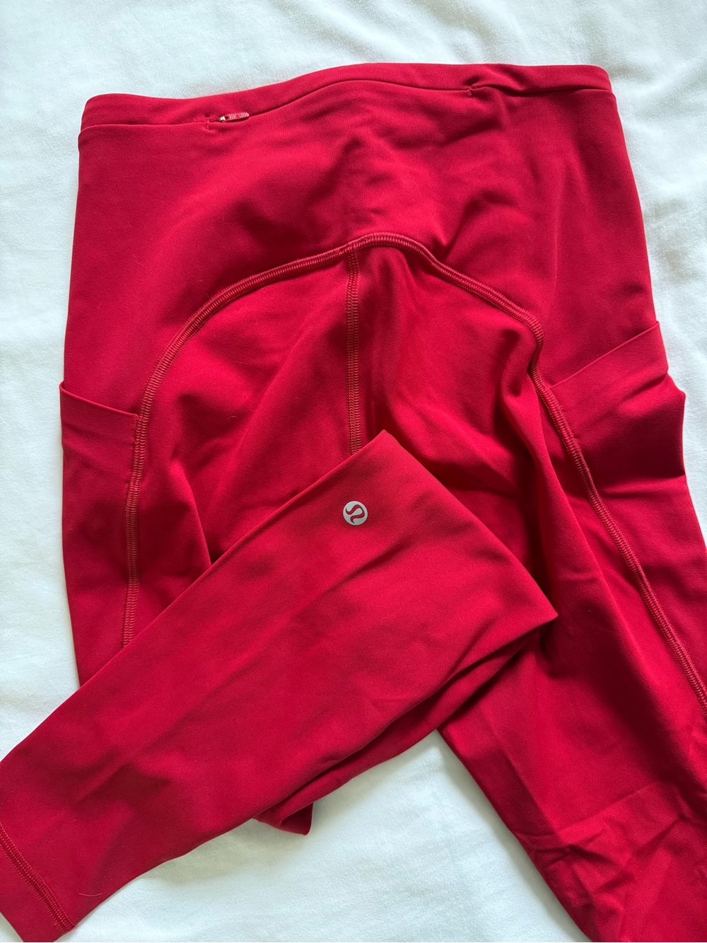 Lululemon Fast and Free High-Rise leggings size 4 red - Picture 3 of 8